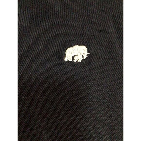 Banana Republic Men's Size L Black Short Sleeve Polo Shirt w/Elephant Logo - Picture 3 of 5